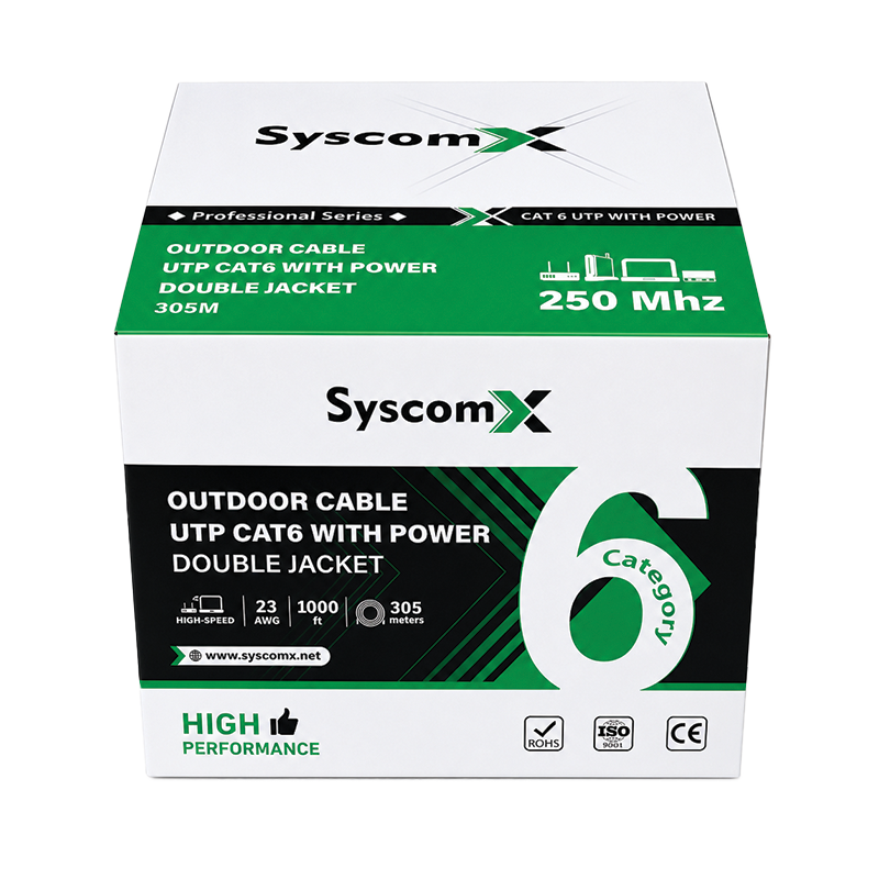SyscomX CCA CAT6 UTP Double Jacket With Power - Image 3