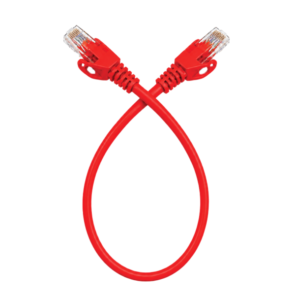 SyscomX CAT6 UTP Patch Cord 0.3 Metter– Red