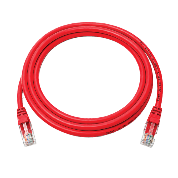 CAT6 UTP Network Patch Cord 1 Meter – Red Color