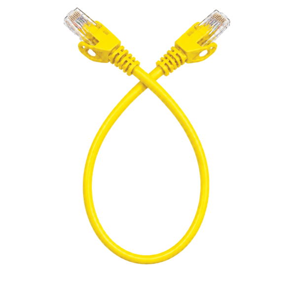SyscomX CAT6 UTP Patch Cord 0.3 Metter – Yellow
