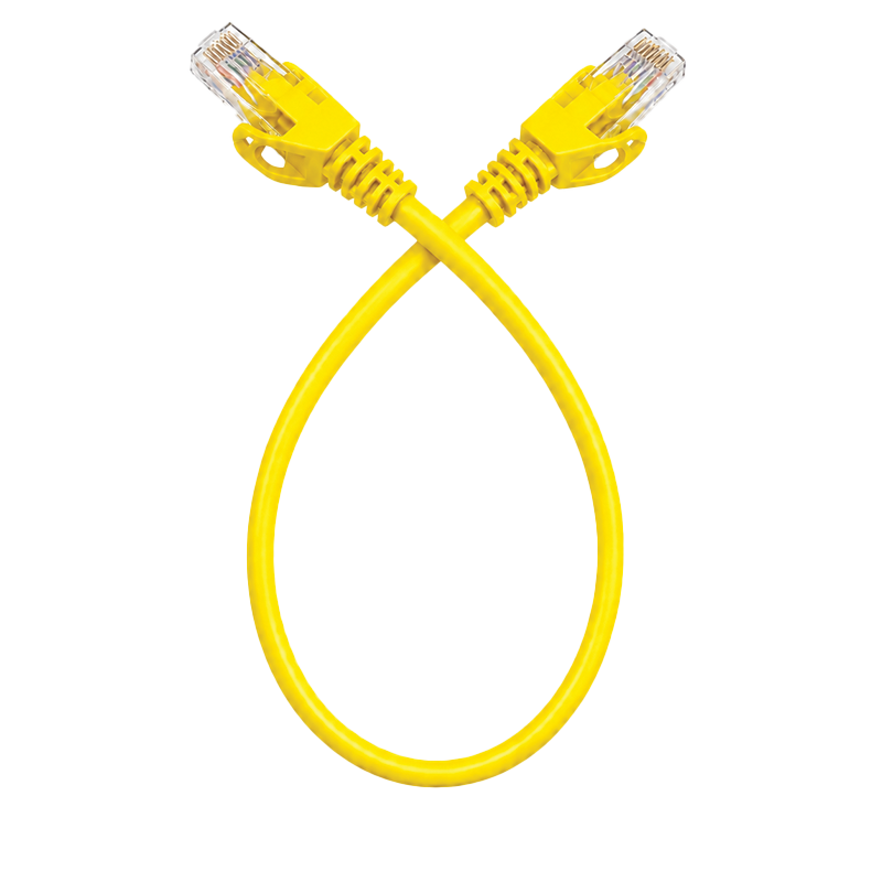 SyscomX CAT6 UTP Patch Cord 0.3 Metter – Yellow