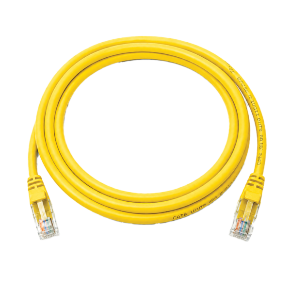 CAT6 UTP Network Patch Cord 1 Meter – Yellow Color